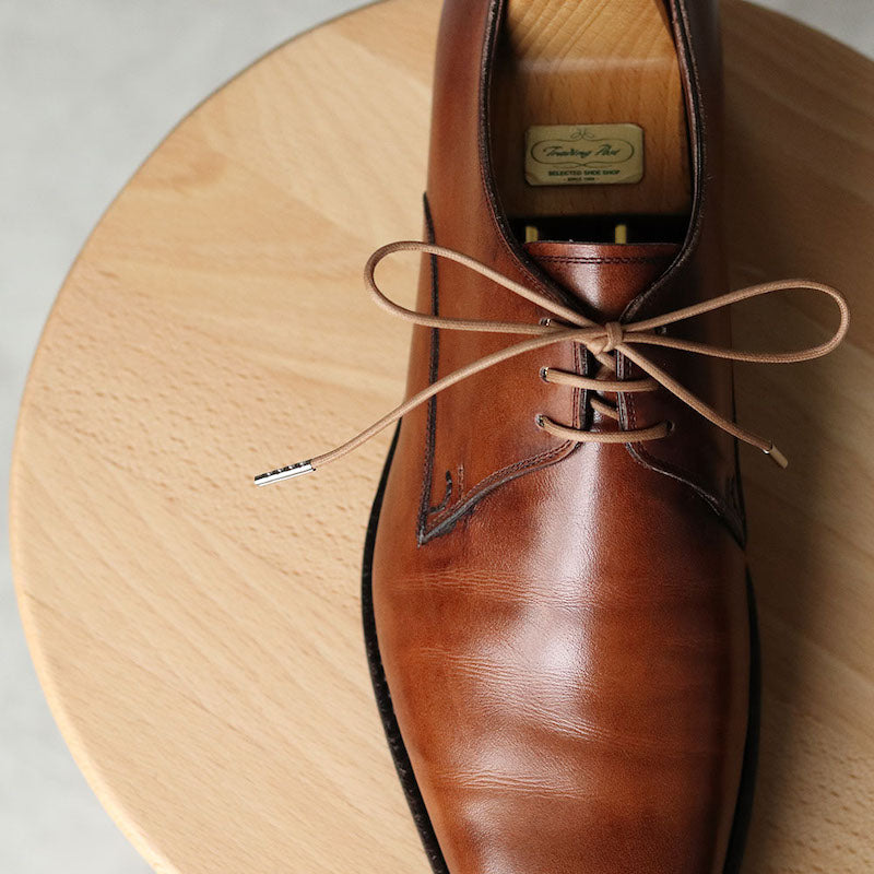 Thin Glossy Waxed Cotton Round Shoelaces 2/25ʺ(2.2mm)