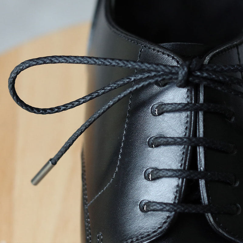 Thin Stay-Tied Waxed Cotton Round Shoelaces 2/25ʺ(2.2mm)