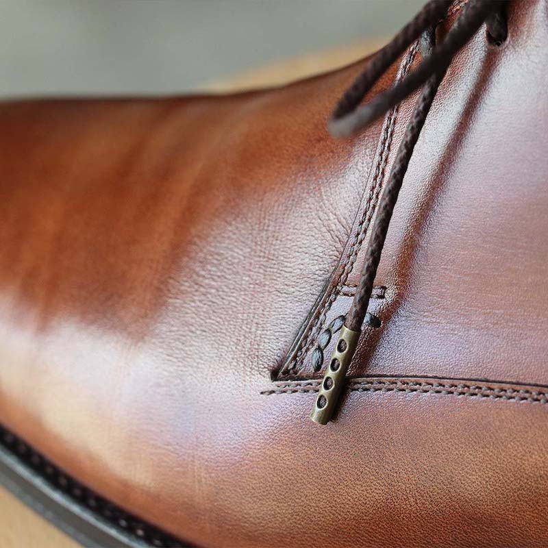 Thin Stay-Tied Waxed Cotton Round Shoelaces 2/25ʺ(2.2mm)