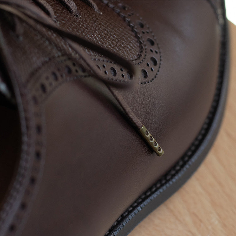 Thin Stay-Tied Waxed Cotton Flat Shoelaces 7/50ʺ(3.5mm)